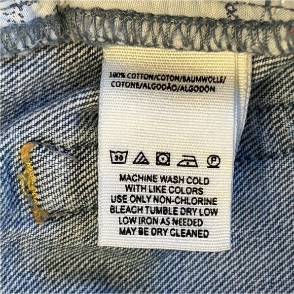 Women's Blue Denim Shorts by We The Free 26 🩷 - Picture 9 of 9